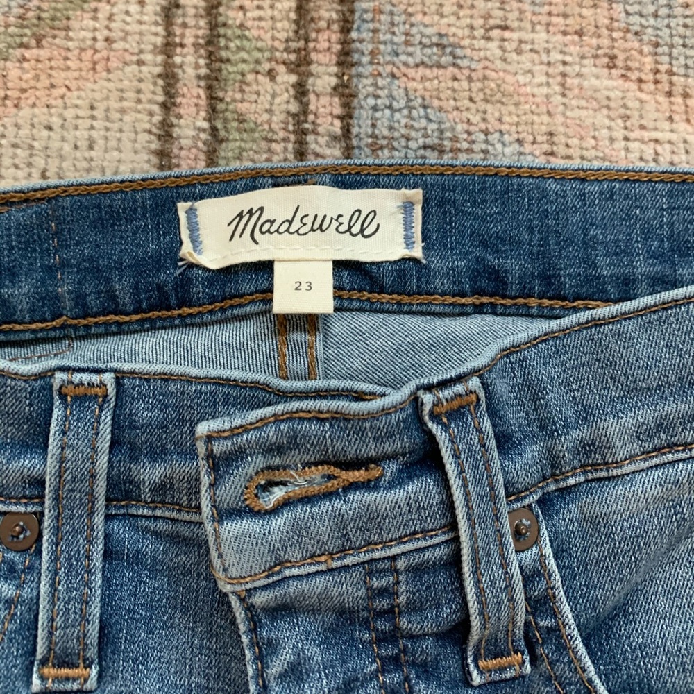 Madewell hi rise cropped denim.